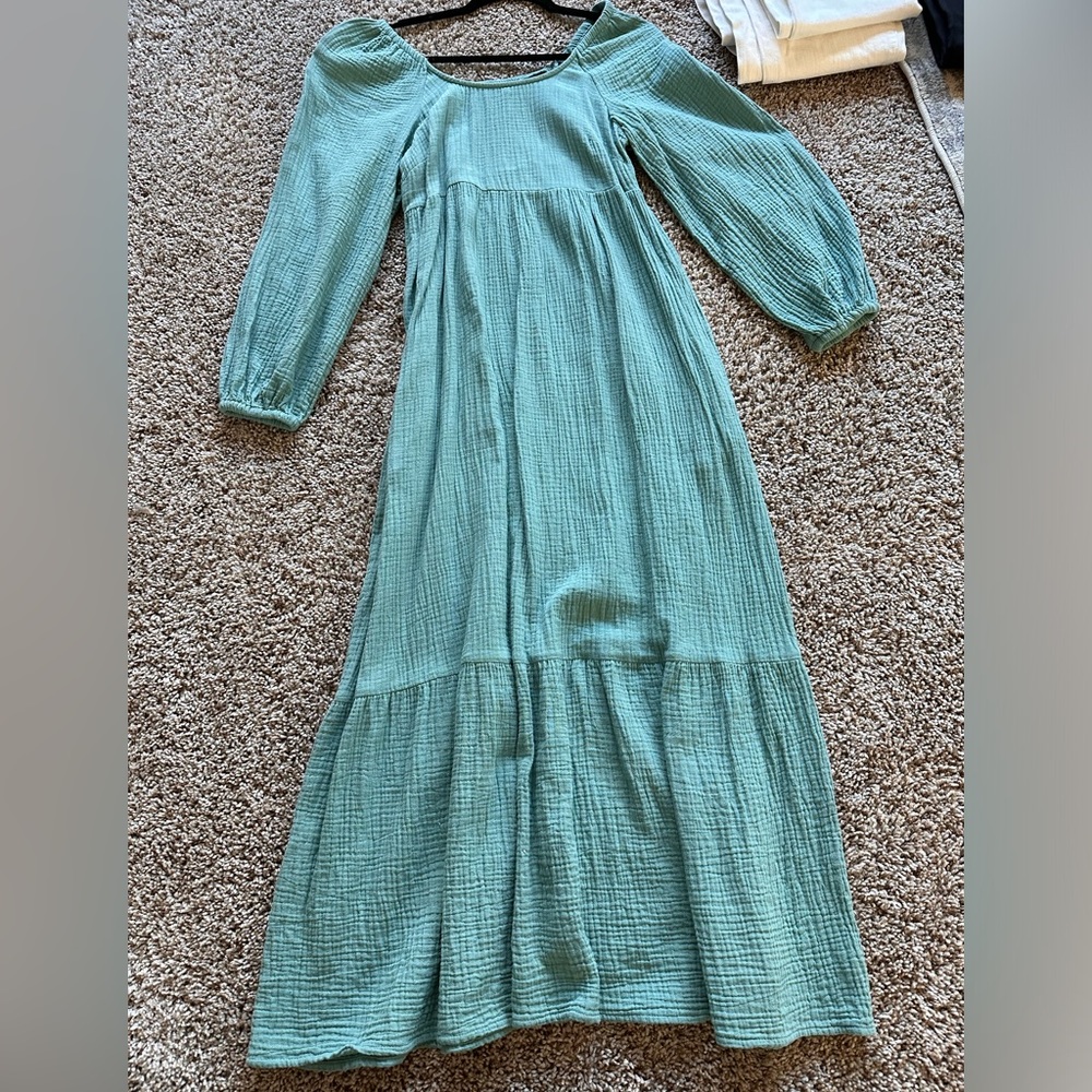 Real long sleeve dress